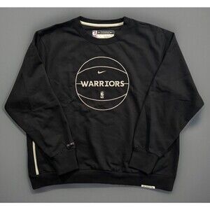 Nike Golden State Warriors Standard Issue Crewneck Sweater Sz XXL 2XL Black